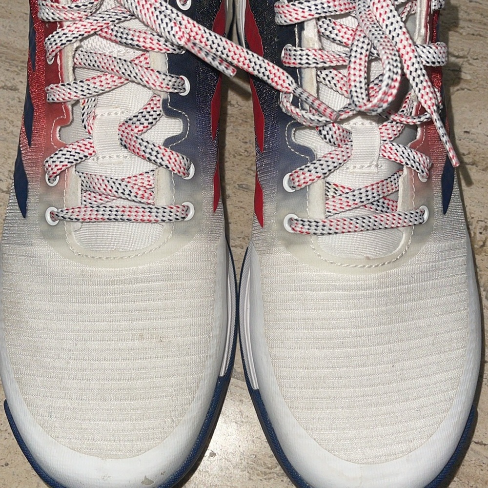 ADIDAS Crazyflight Team Collegiate Red Navy USA Volleyball sneakers Sz 7.5 EUC - Picture 13 of 17